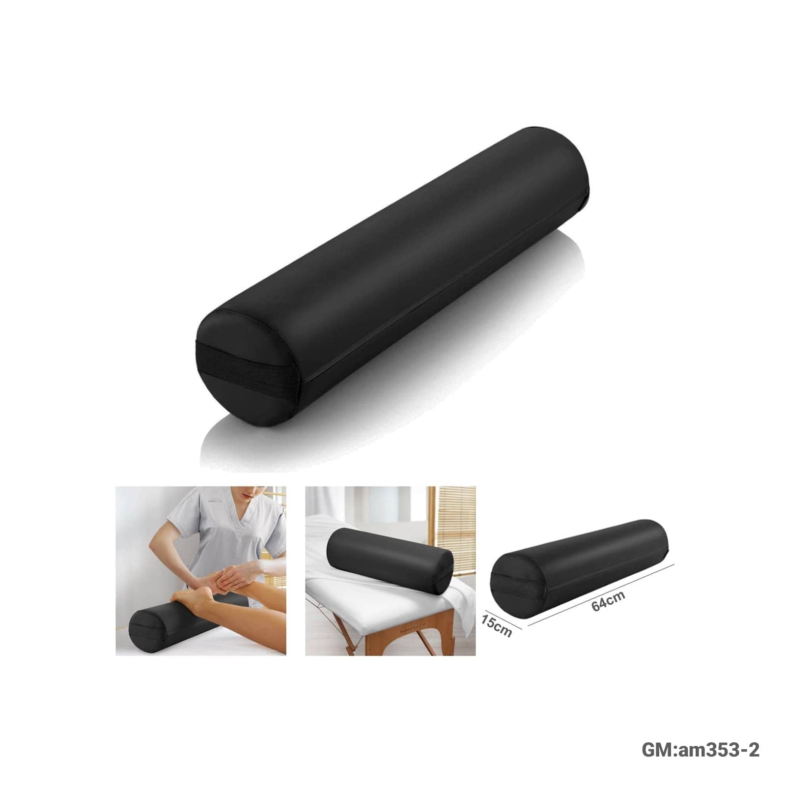 Full Round Massage Table Bolster Pillow Pad"am353-2"