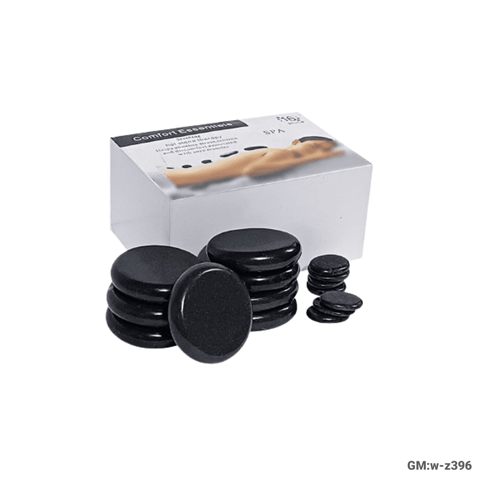 Hot Stones Massage Set – 16-Piece Assorted "w-z396"