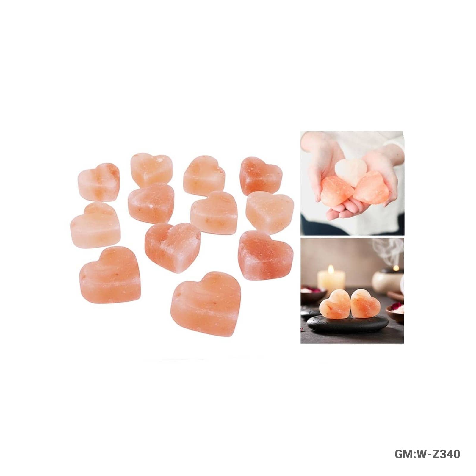 Himalayan Salt Massage Stones – W-Z340 (12 Pieces)
