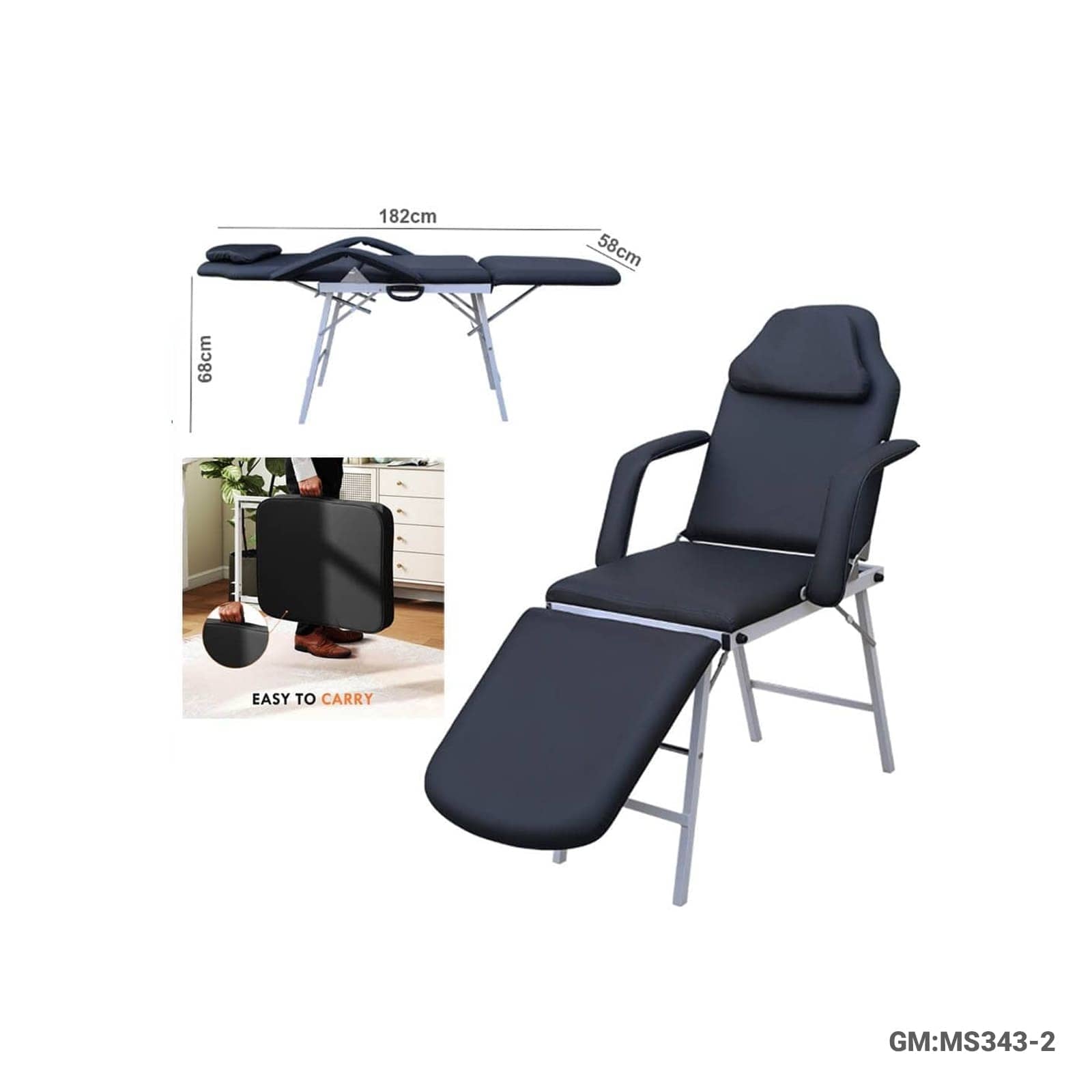 Adjustable Multi-Functional Massage Bed / Facial Chair (MS343-2)