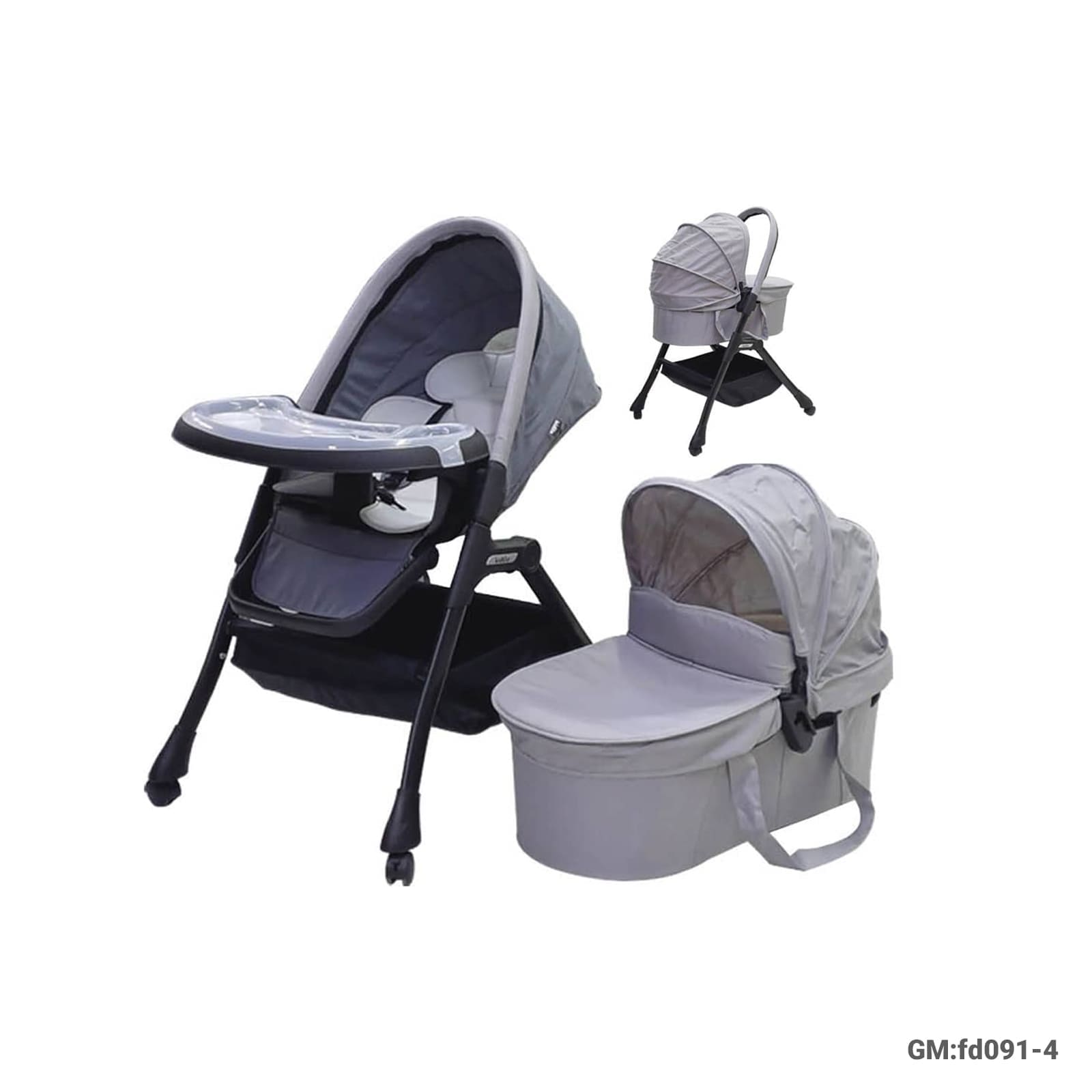 2inl Dining Chair With Baby Carry Cot"fd091-4"