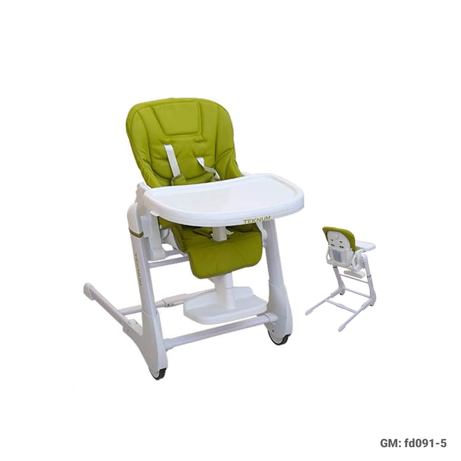 Adjustable Baby High Chair with Wheels – FD091-5