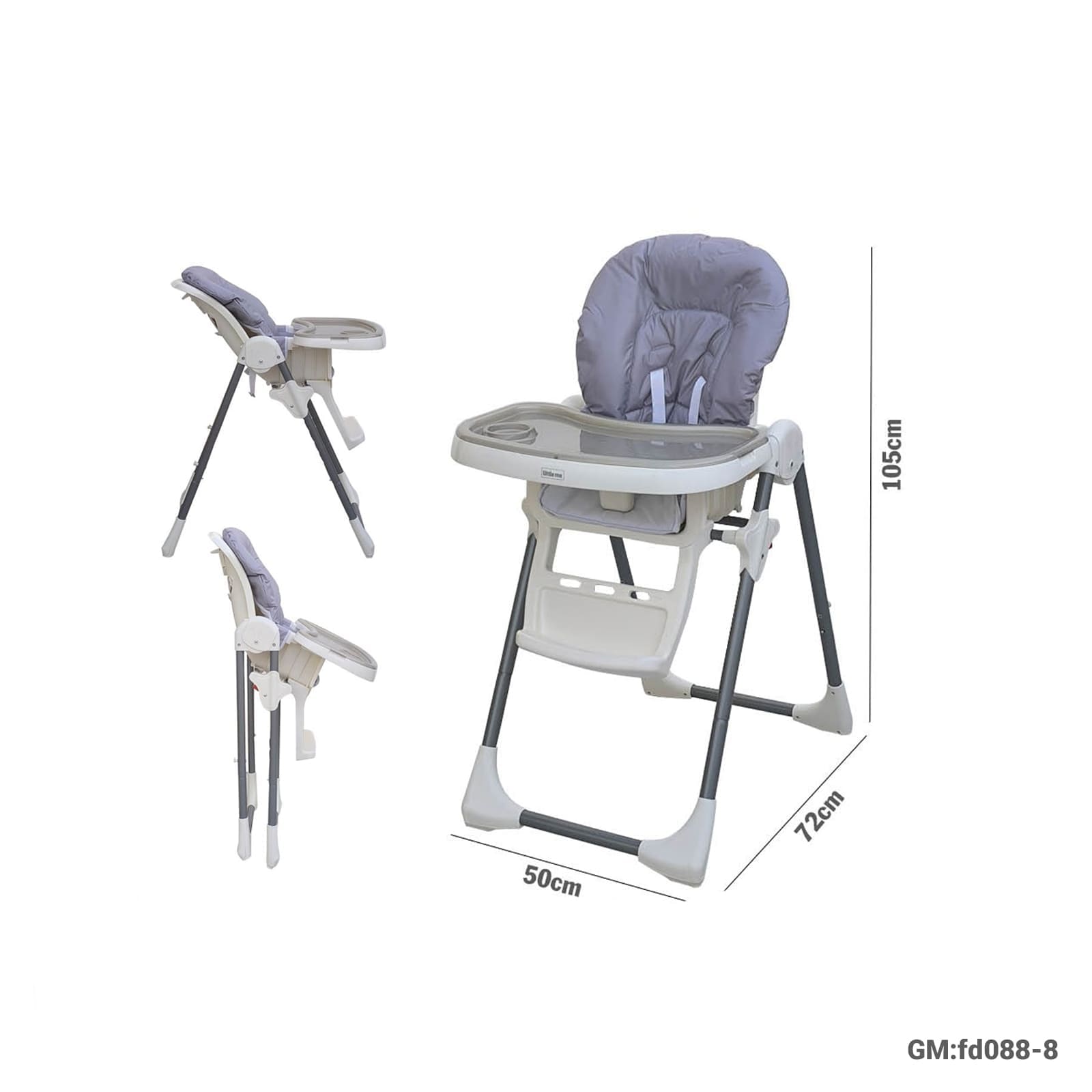 Foldable Baby High Chair | Adjustable Feeding Seat | Model: "fd088-8"