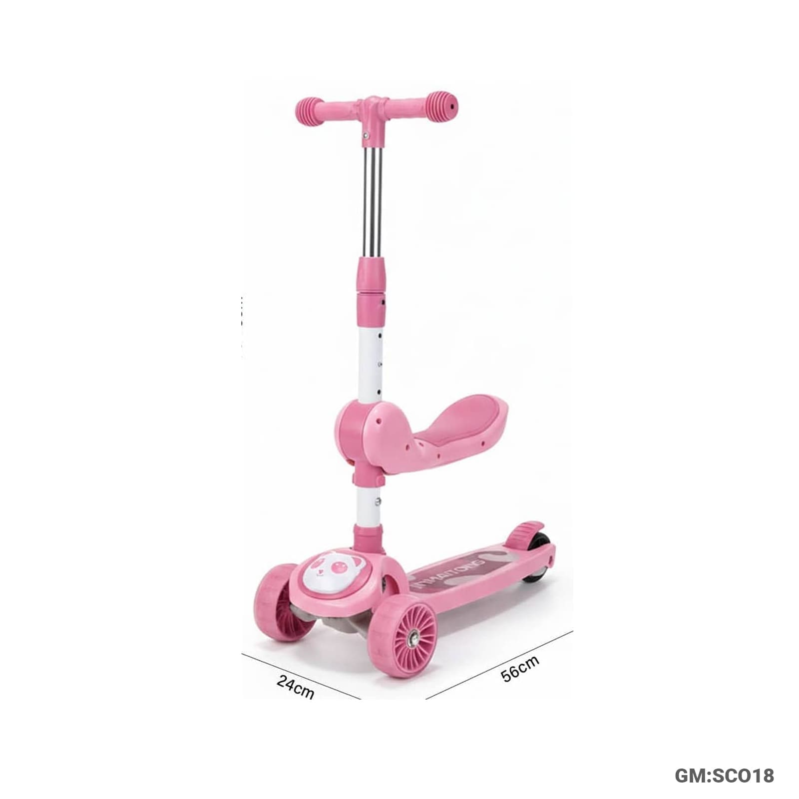 Foldable Push Kick Scooter – 3-Wheel Foldable & Height Adjustable Scooter"SCO18"