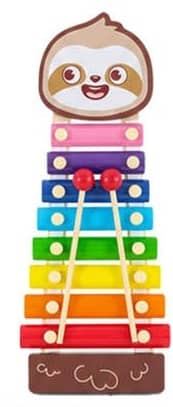 Kids Wooden Colorful Animal Xylophone Musical Toy with Mallets – Educational Music Instrument (ED308-3)
