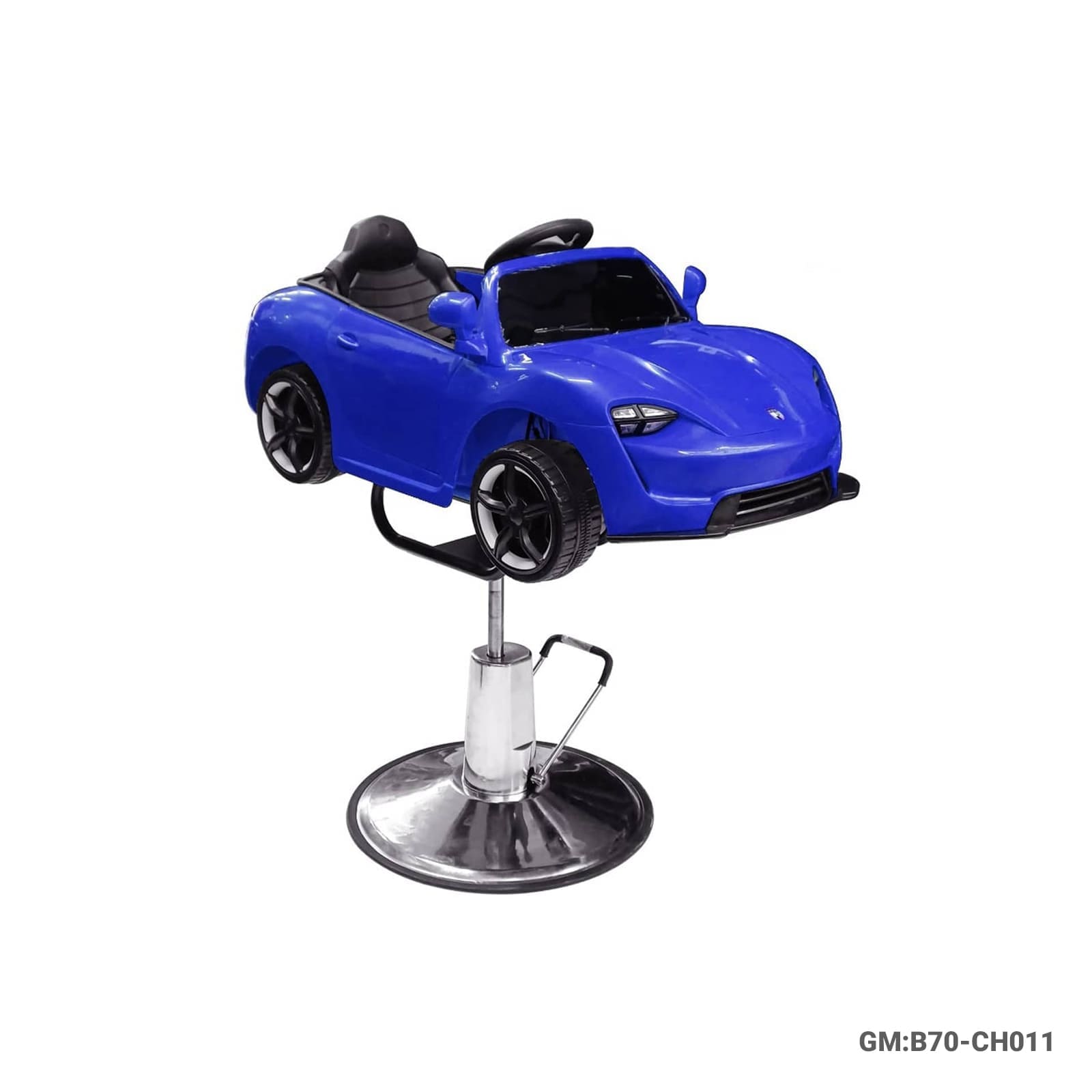 Kids Car Barber Chair – Red Sports Car Design – "B70-CH011"
