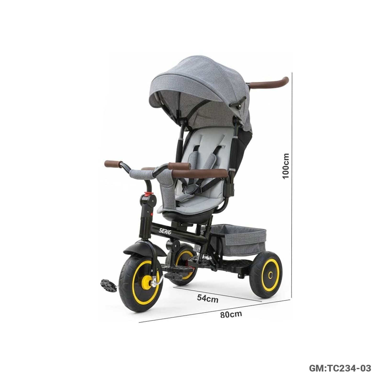Kids Tricycle with Push Handle (TC234-03)