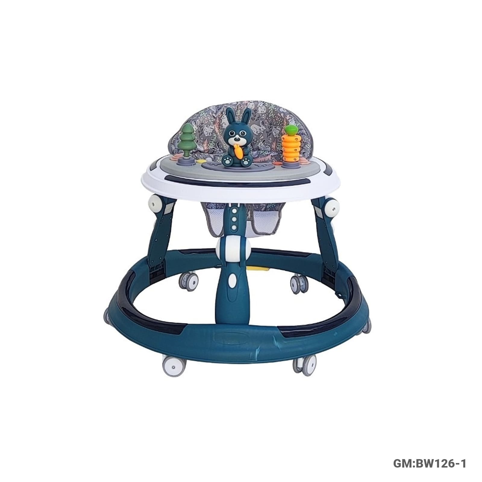Foldable Baby Plastic Walker with Toy Tray (BW126-1)