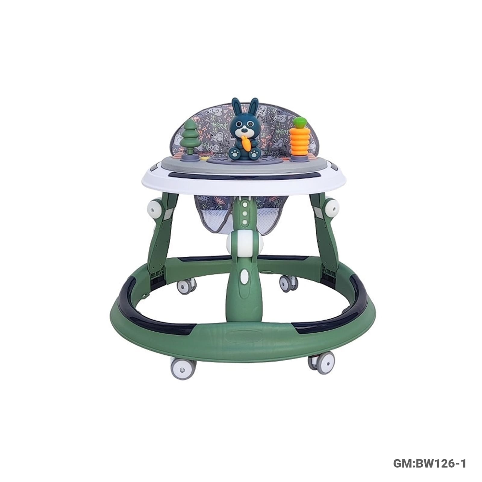 Foldable Baby Plastic Walker with Toy Tray (BW126-1)