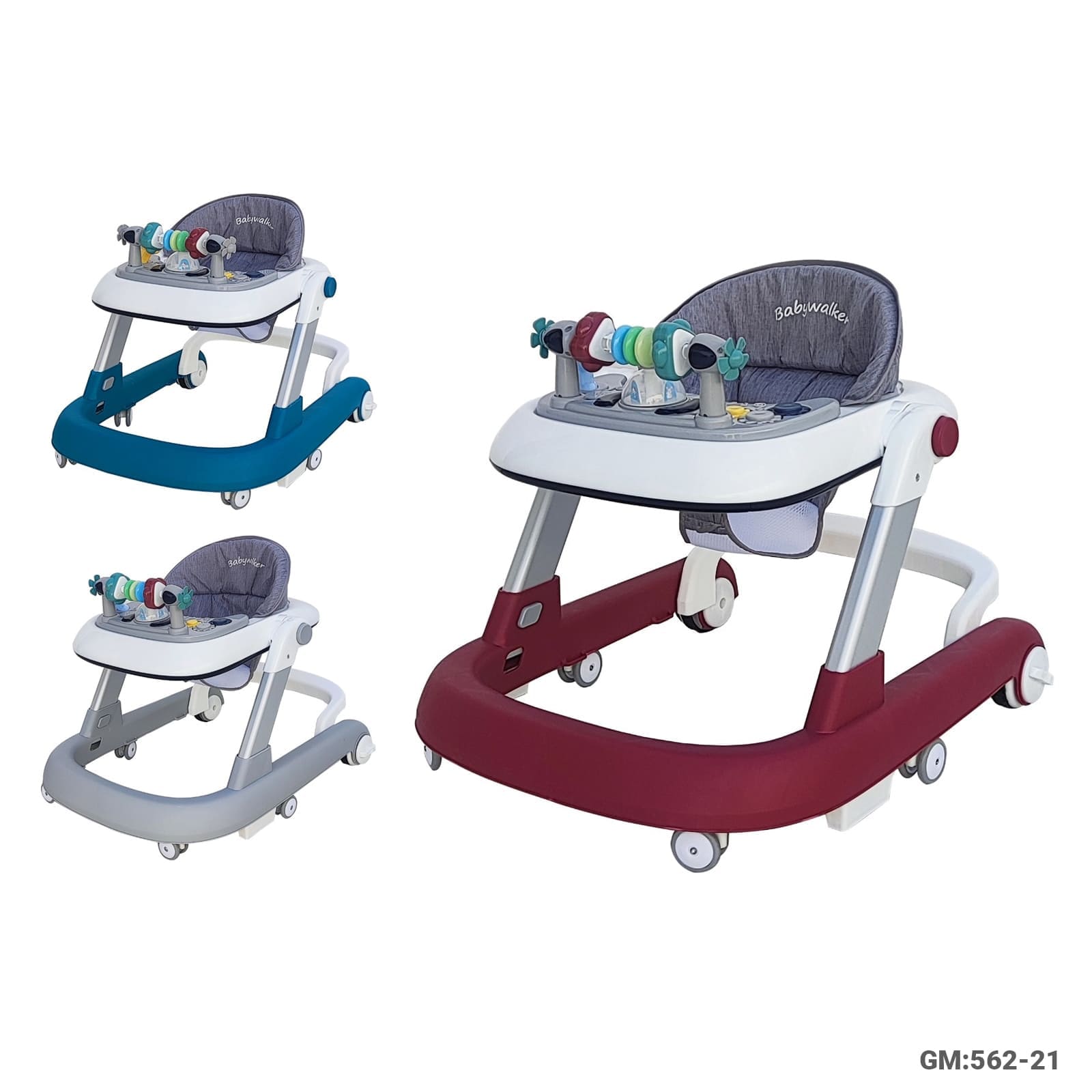 Adjustable Baby Walker with Activity Toy Bar (BW122-2)