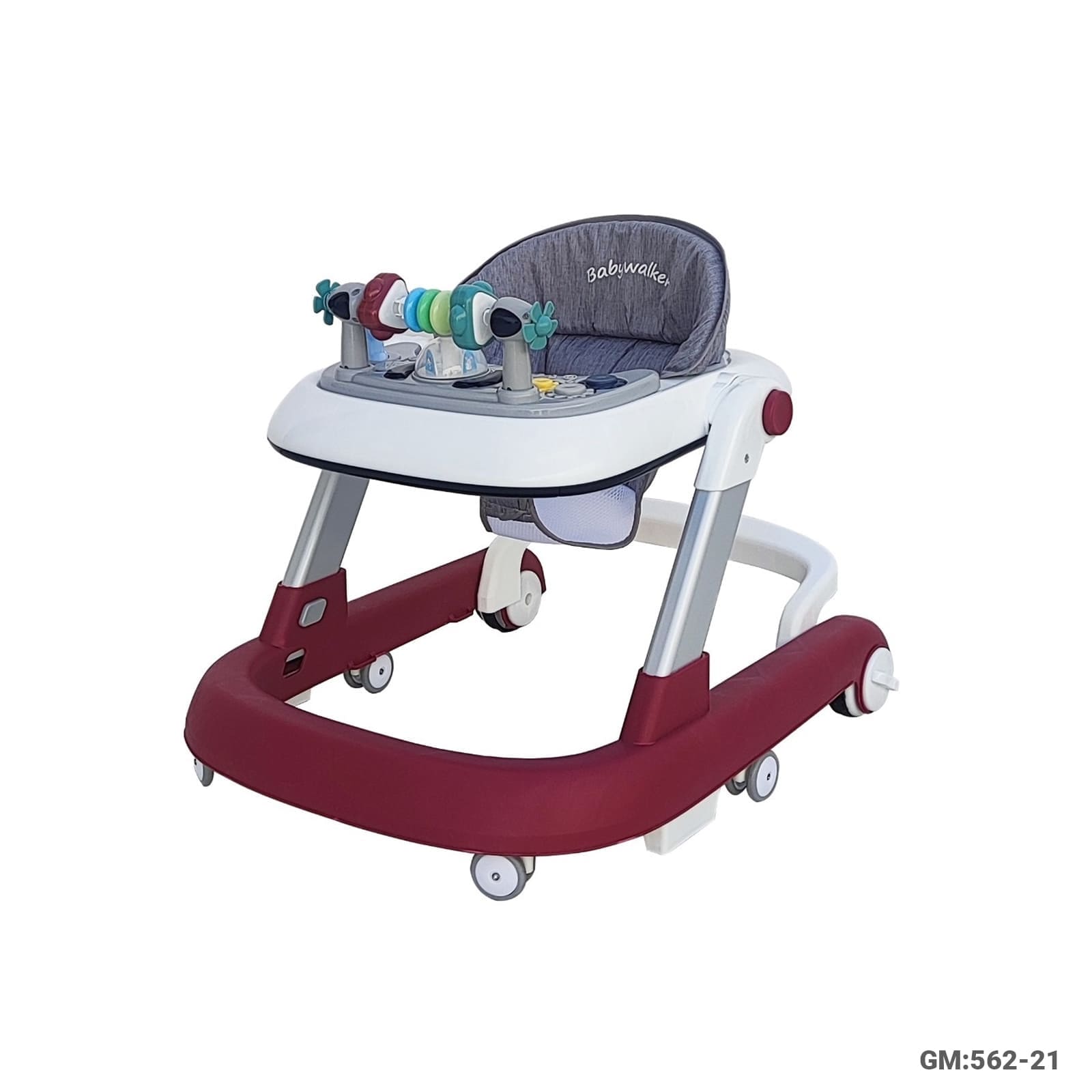 Adjustable Baby Walker with Activity Toy Bar (BW122-2)