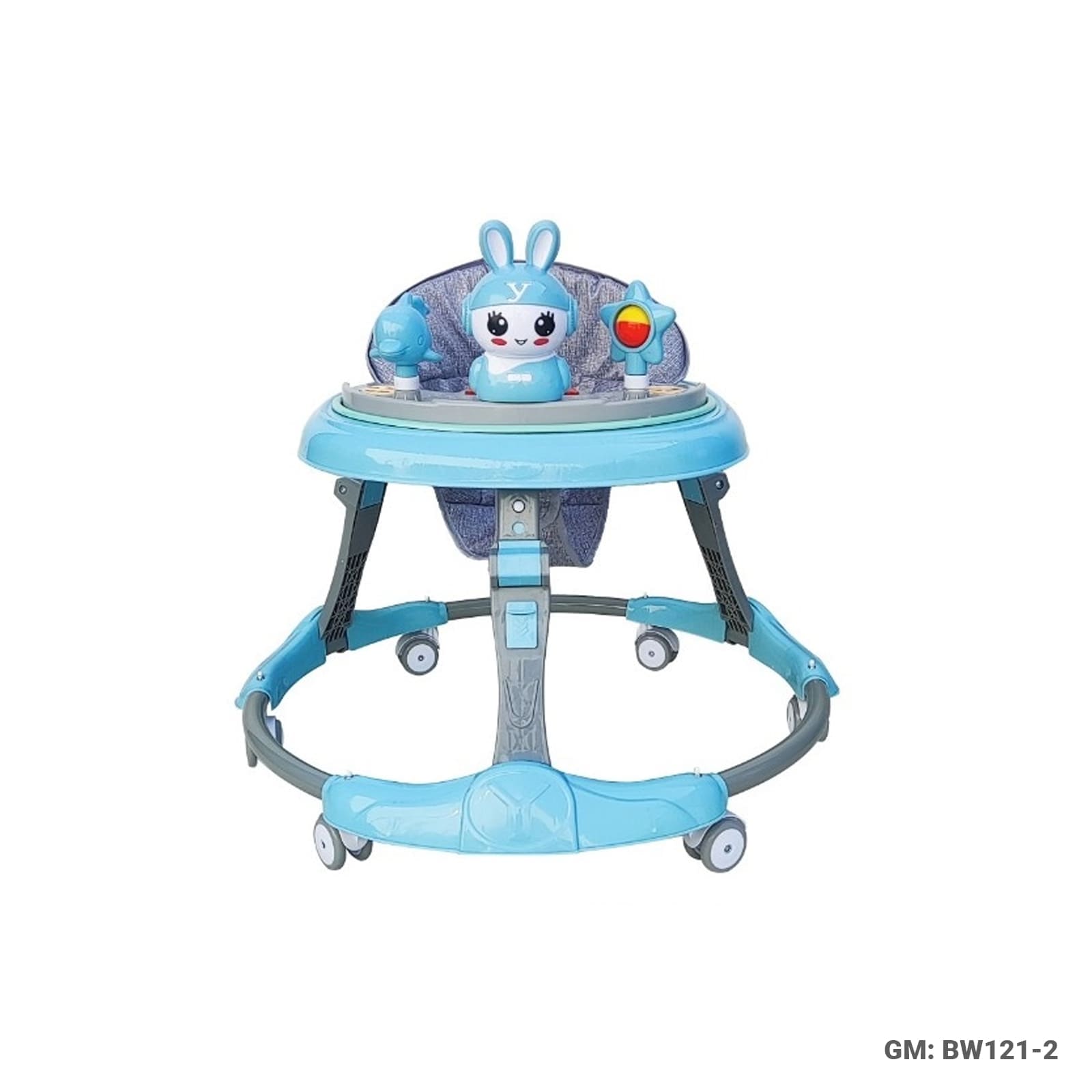 Foldable Baby Plastic Walker with Activity Toy Tray – Suitable Age 7–15 Months (BW121-2)