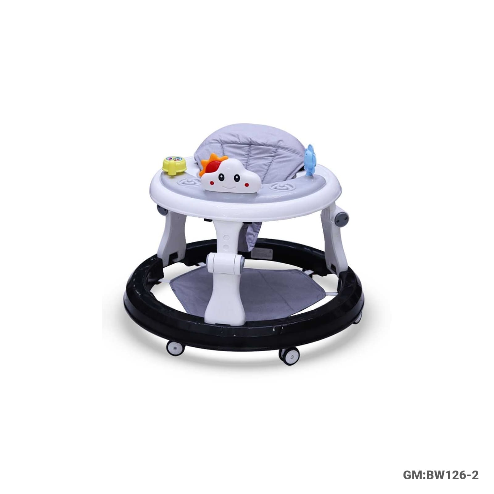 Foldable Baby Plastic Walker with Toy Tray (BW126-2)