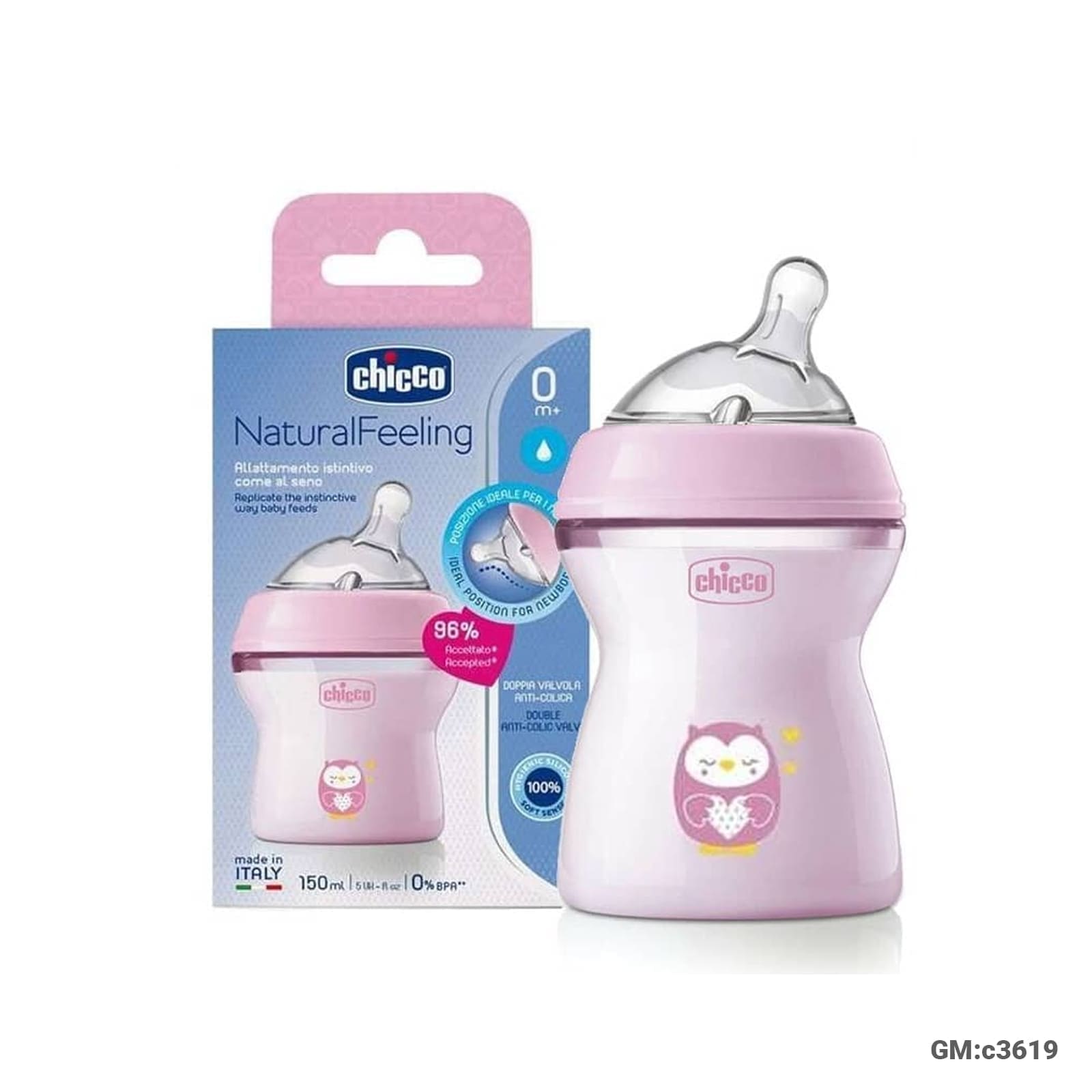 Chicco Natural Feeding Bottle – 150 ml (C3619)