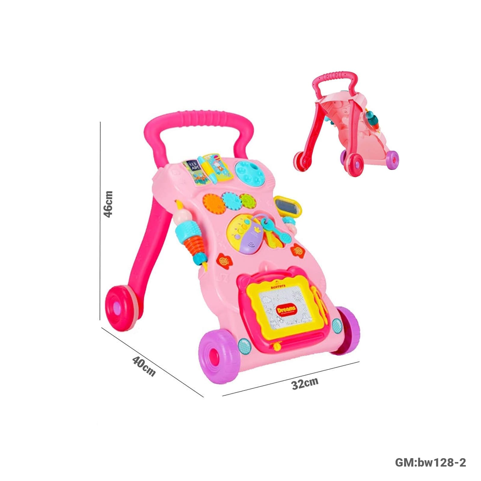 Baby Push & Pull Learning Walker with Activity Panel (BW128-2)