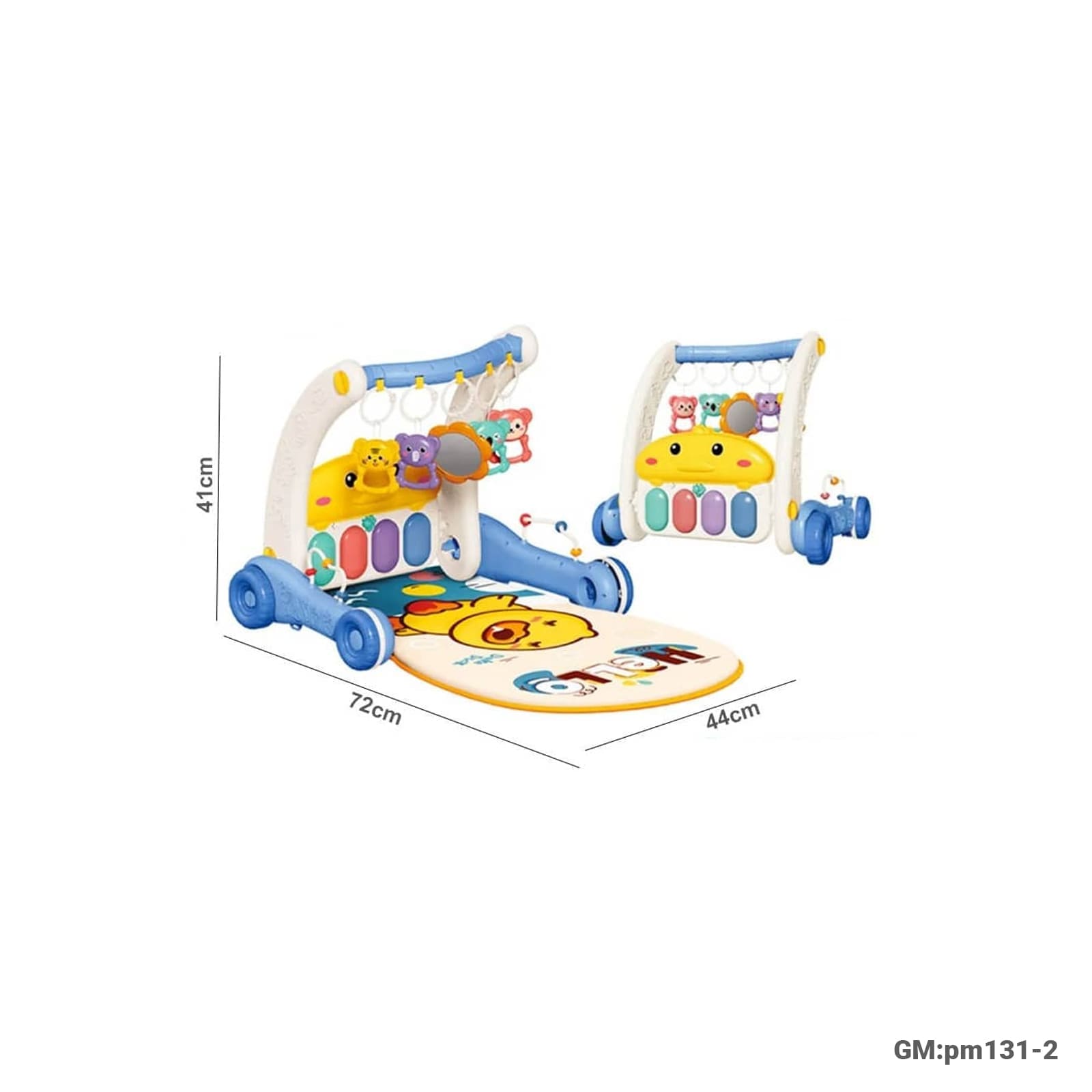 multi-functional 2in1 baby play mat & walker with piano"pm131-2"