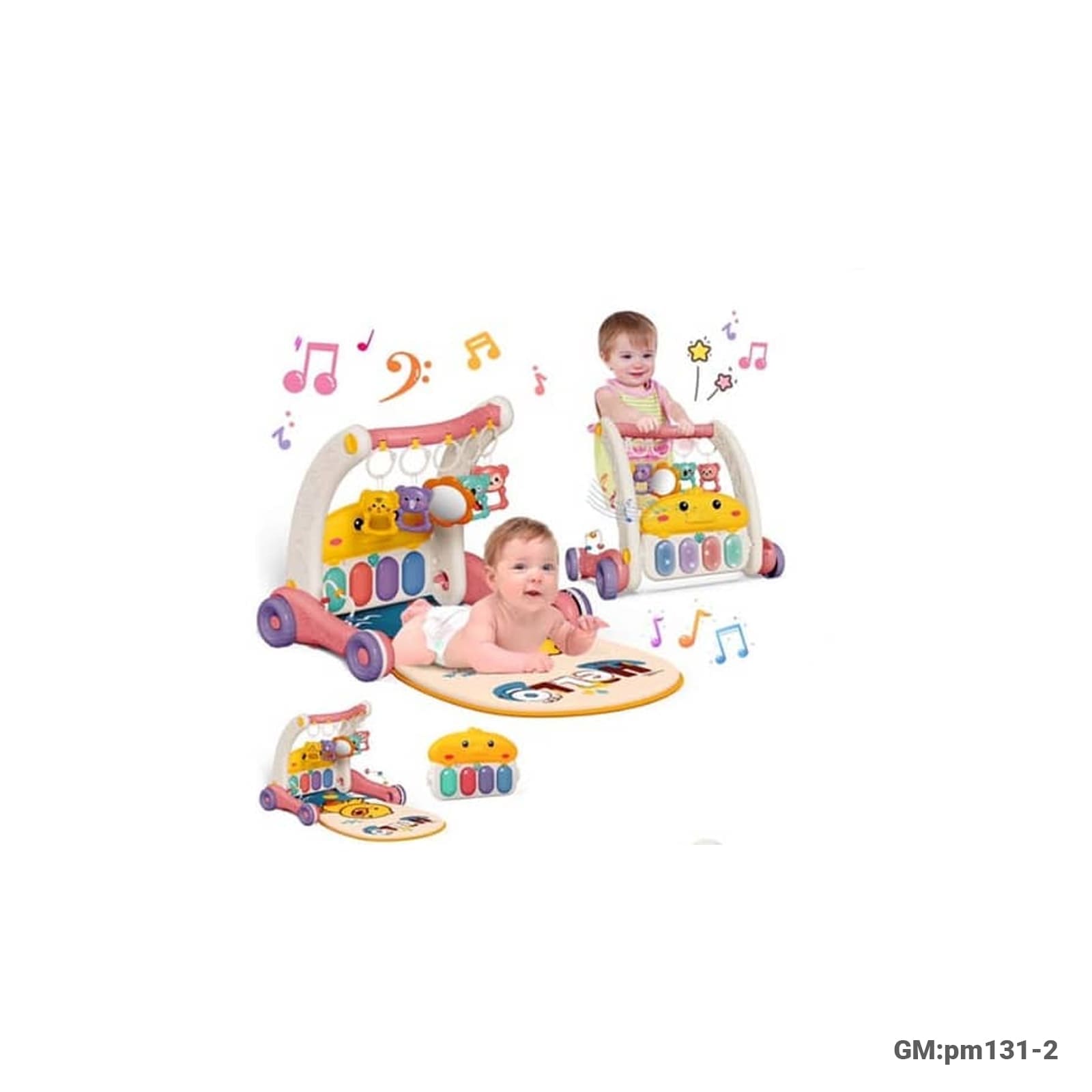 multi-functional 2in1 baby play mat & walker with piano"pm131-2"