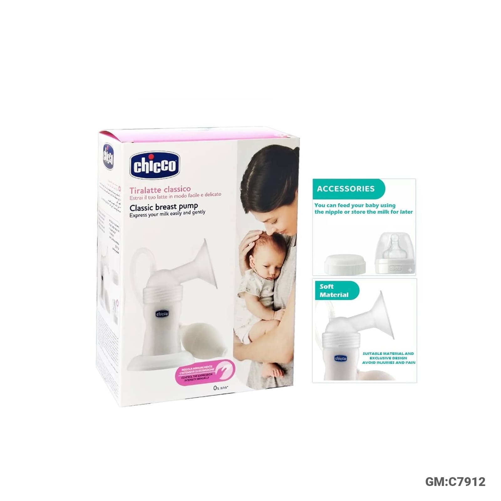 Chicco Classic Breast Pump (C7912)