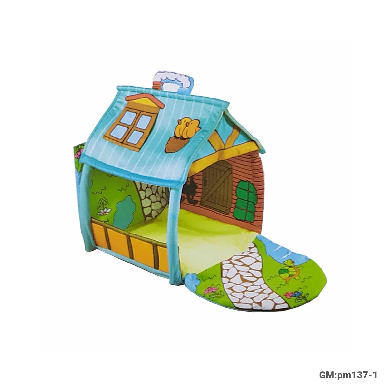 Happy Space 4-in-1 Baby Play Gym Activity Mat with Canopy & Hanging Toys (pm137-1)