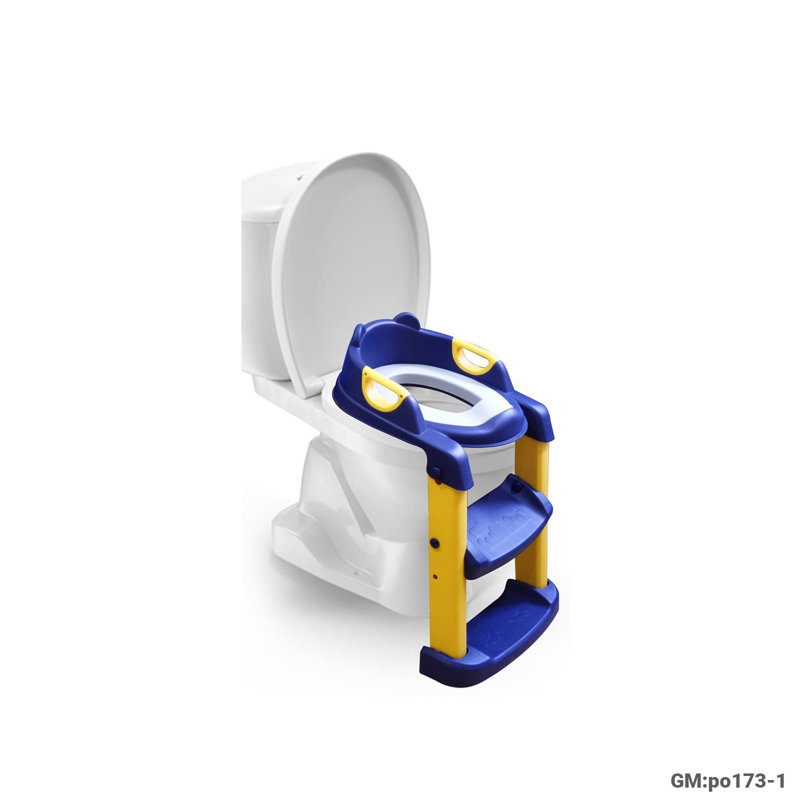 Kids Toilet Training Seat with Step Ladder, Foldable Design (po173-1)