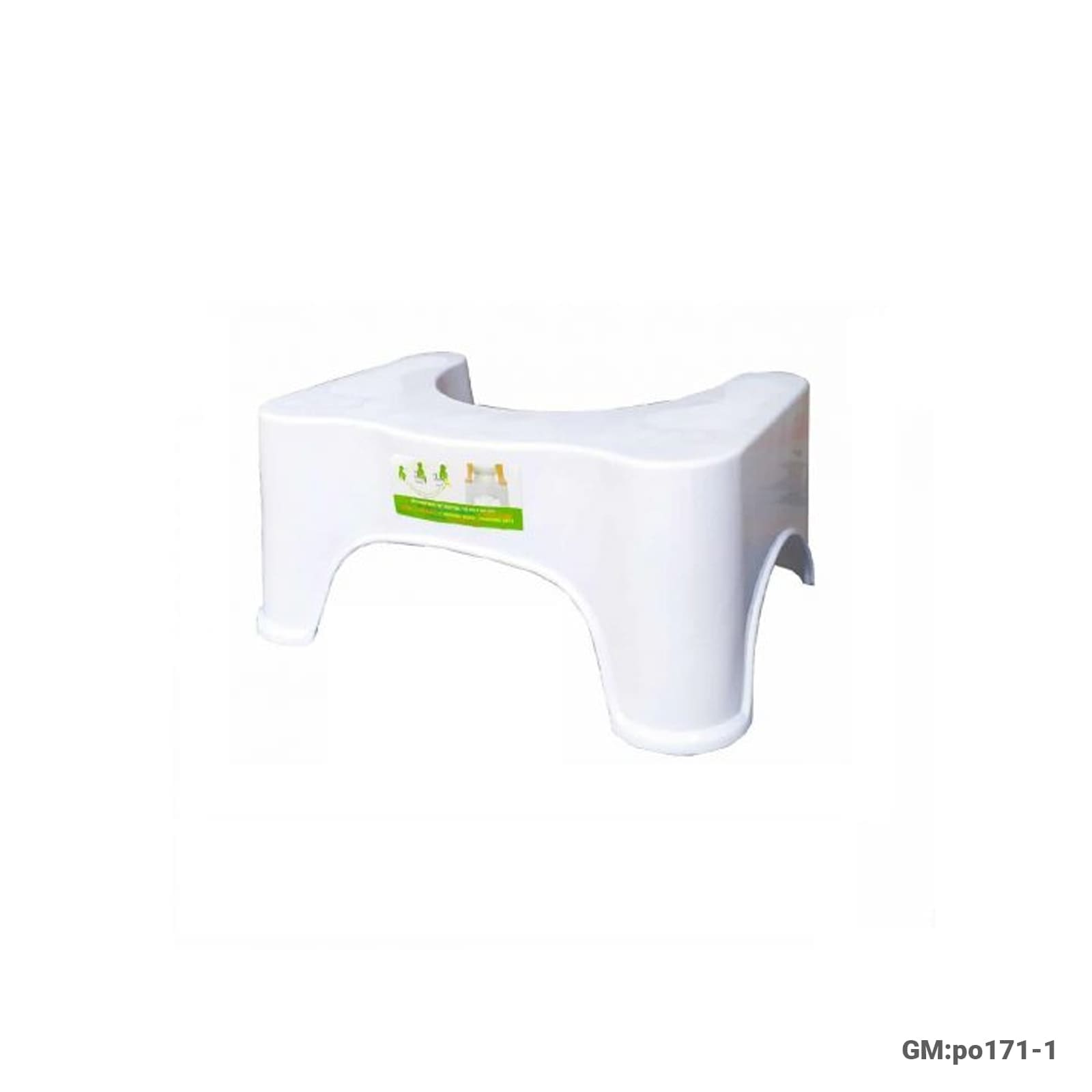 U-Shaped Squat Toilet Stool for Better Posture and Comfort (po171-1)