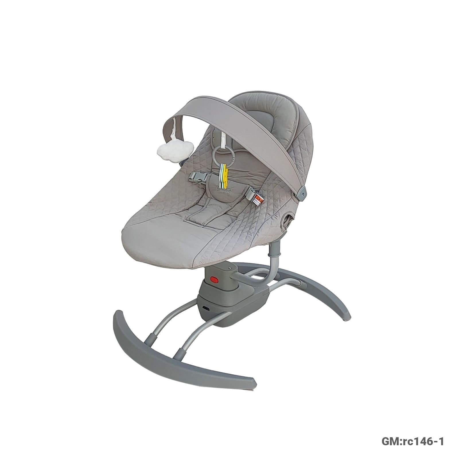 Electric Baby Swing Chair with Remote Control, Suitable 0–9 Months, Max Weight 15kg (rc146-1)