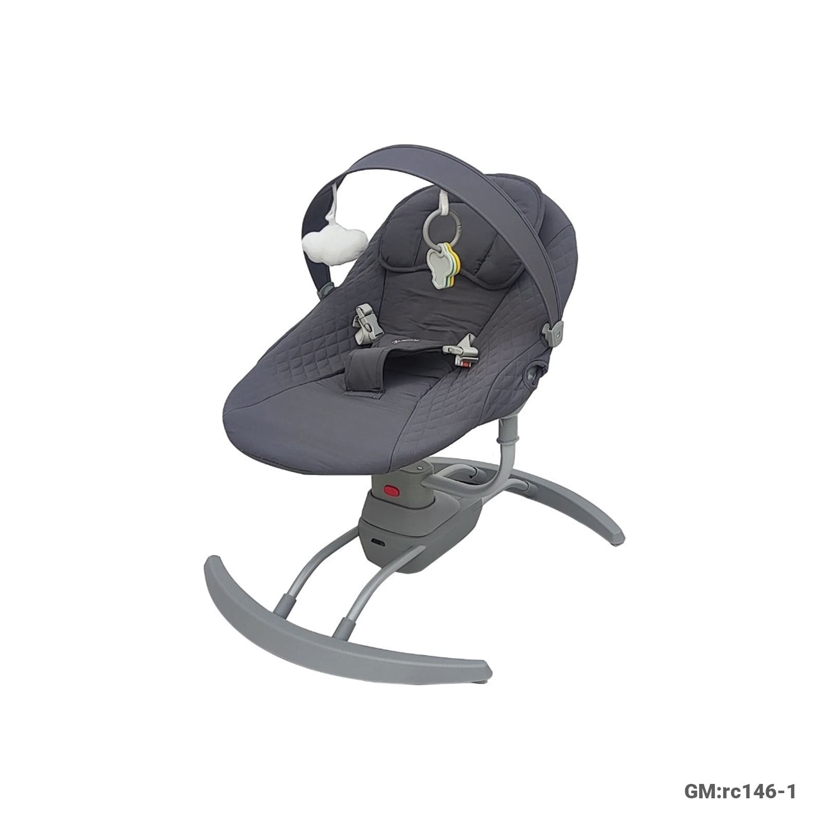 Electric Baby Swing Chair with Remote Control, Suitable 0–9 Months, Max Weight 15kg (rc146-1)