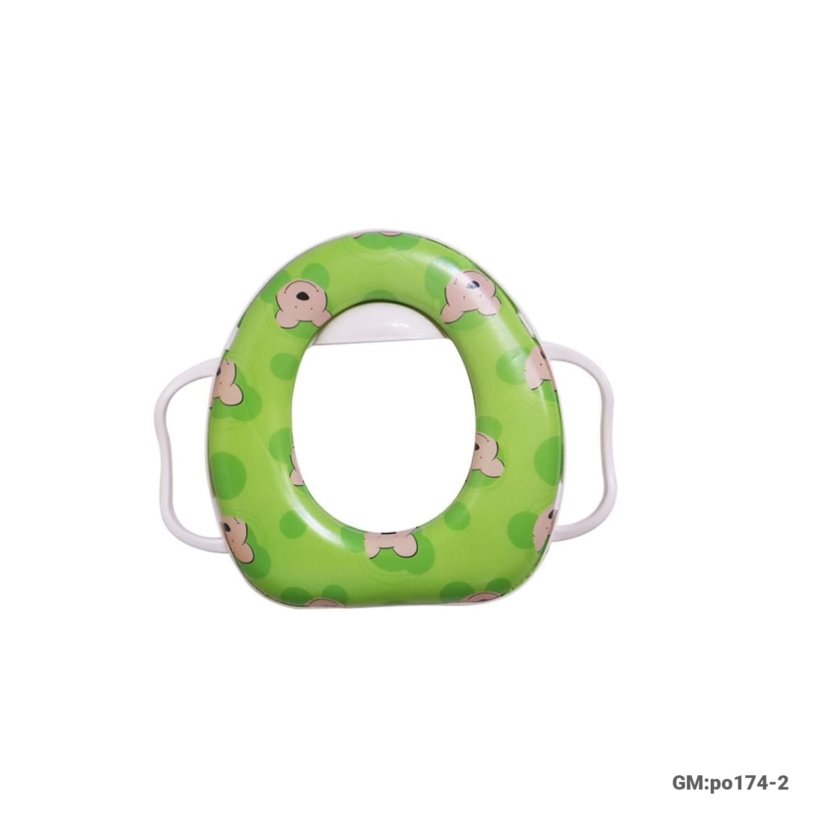 Baby Toilet Seat Adapter with Side Handles, Easy-Clean Training Ring (po174-2)