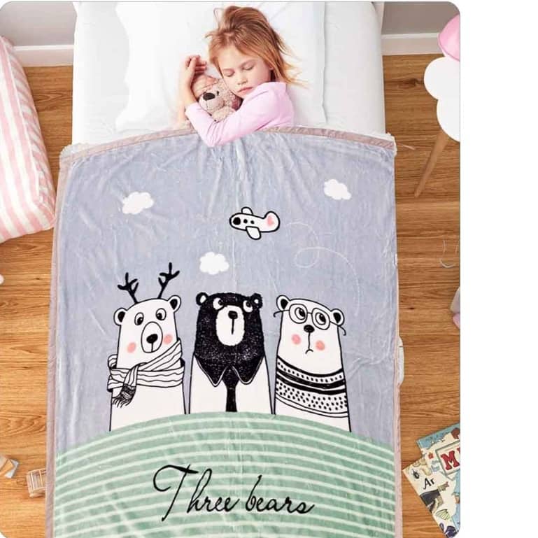 Kids Printed Soft Blanket – 195 × 135 cm (GM:391-7)