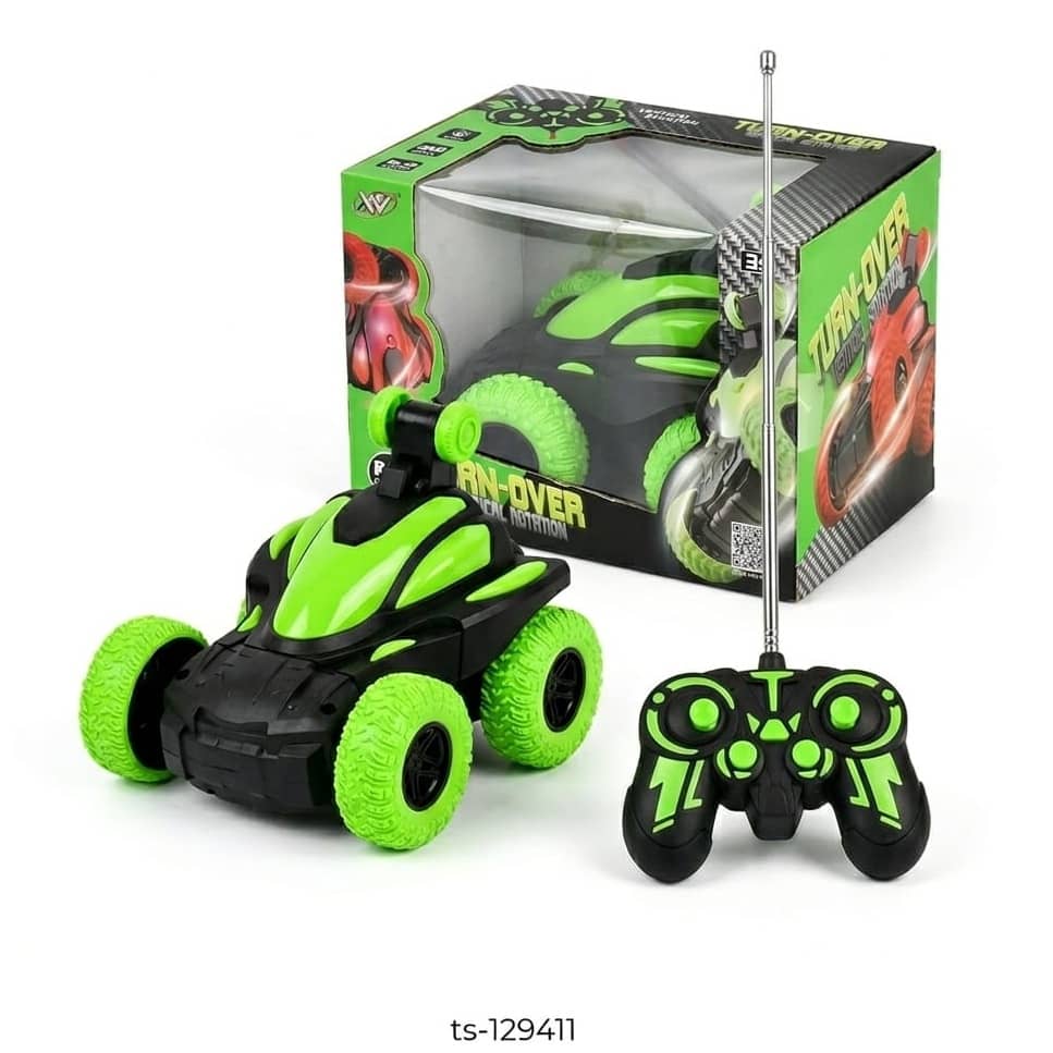 RC Flip Stunt Car with Remote Control – 360° Rotating Off-Road Toy Car (TS-129411)