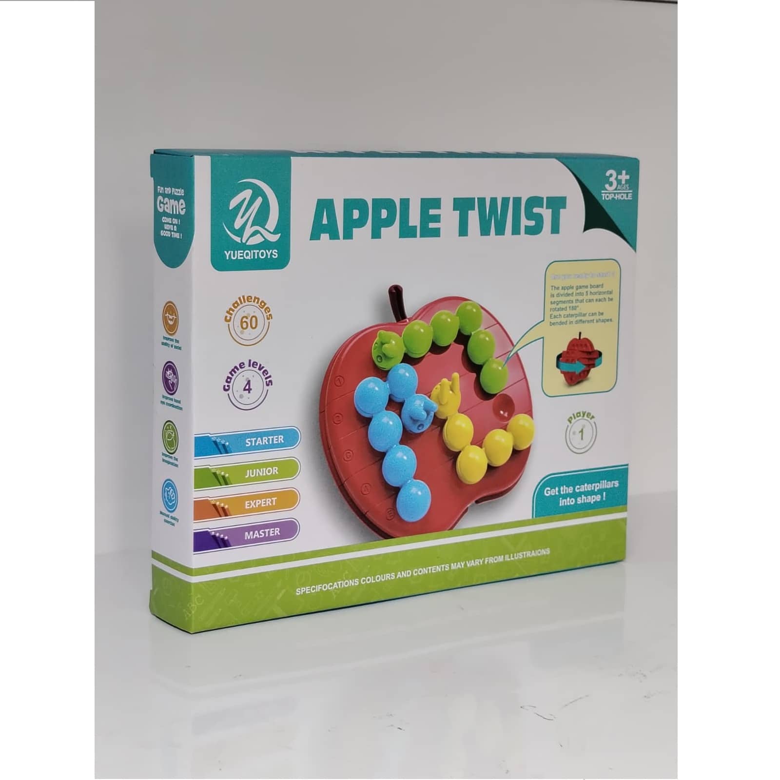 Apple Twist Logic Game – 60 Challenges Brain Teaser for Kids & Adults