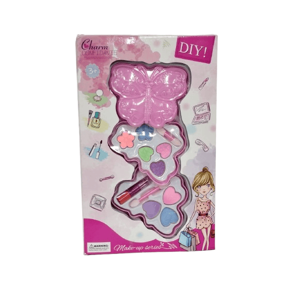 Charm Confidante Butterfly Makeup Palette – Multi-Layer DIY Beauty Set for Girls