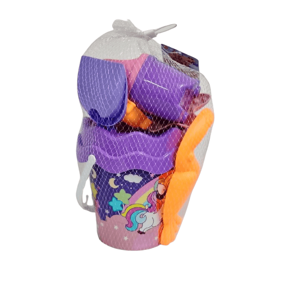Magical Unicorn Beach Bucket & Sand Toy Set – Multi-Piece Summer Activity Kit for Girls