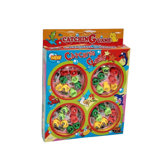 4-Player Deluxe Rotating Fishing Game – Classic Electric Catching Game for Kids