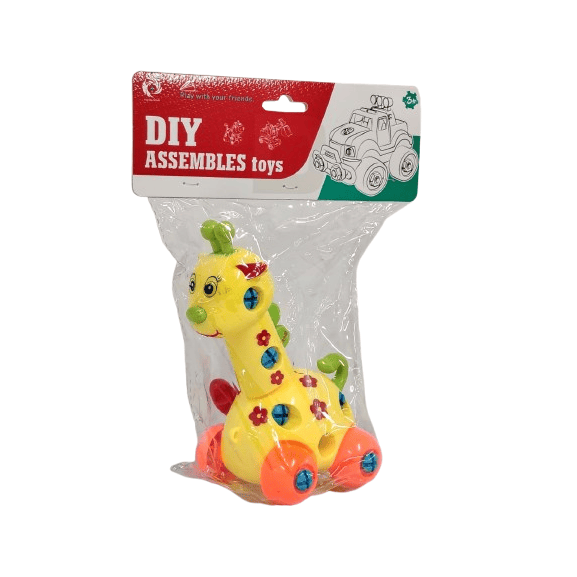 DIY Assemble Giraffe Toy – Take-Apart Engineering Toy for Kids with Real Screws