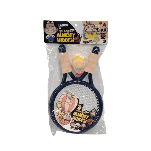 Labubu "Almost Hidden" Fun Racket Set – 3-in-1 Badminton & Tennis Kit for Kids
