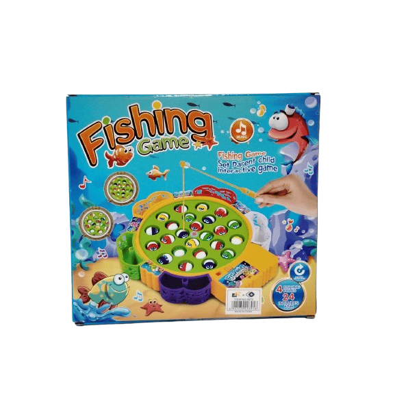 Musical Rotating Fishing Game – 4-Player Interactive Set with 24 Colorful Fish