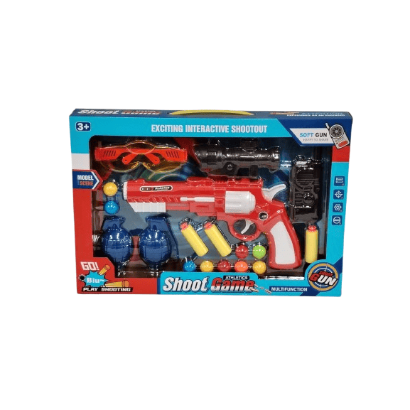 Athletics Shoot Game Set – Interactive Soft Bullet Blaster with Tactical Accessories