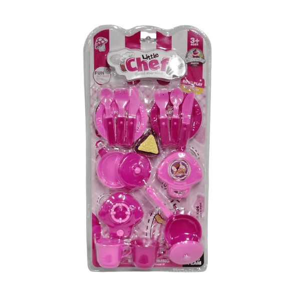 Little Chef "Good Morning" Kitchen Playset – 15+ Piece Cooking & Dining Set for Kids