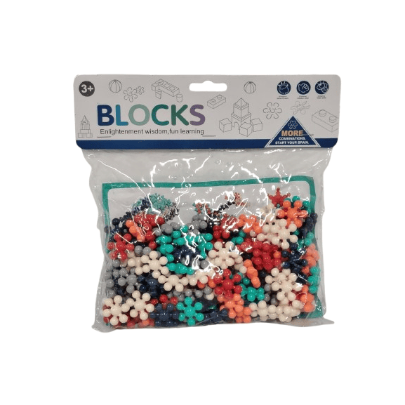 Creative Snowflake Connect Blocks – Educational 3D Interlocking Construction Toy for Kids