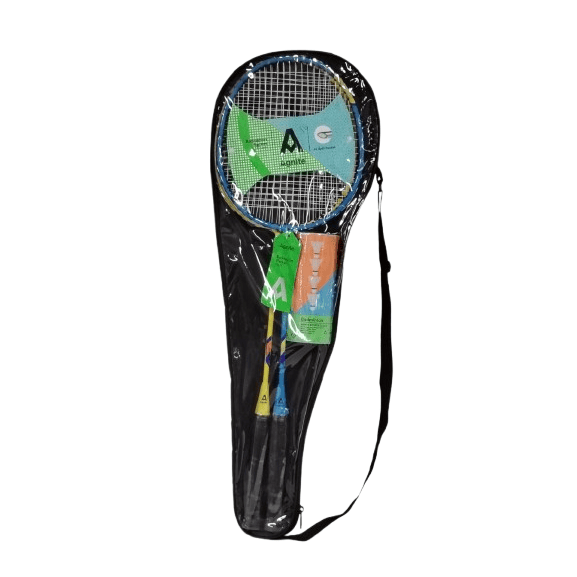 Complete Badminton Set – 2 High-Tension Rackets with Shuttlecocks & Carrying Bag