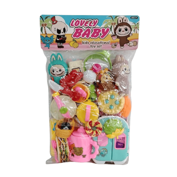 Lovely Baby Mega Kitchen & Character Playset – 25+ Piece Educational Toy Set with Labubu Friends