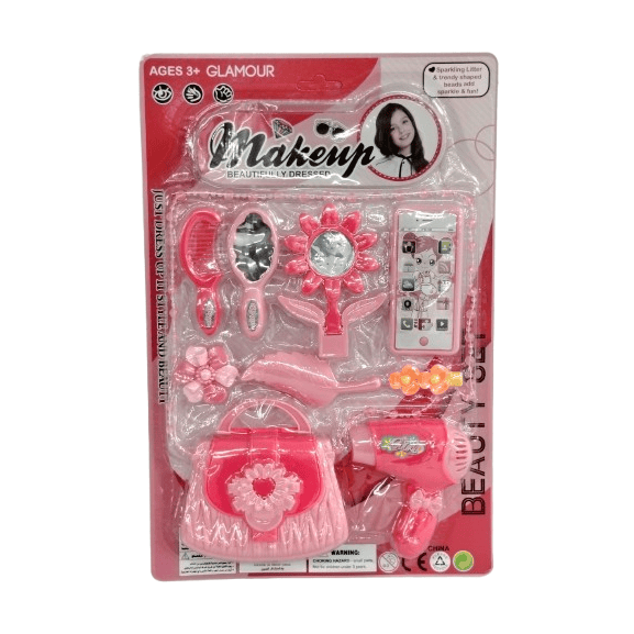 Ultimate Glamour Beauty & Makeup Set – 10+ Piece Pretend Play Salon Kit with Handbag & Accessories