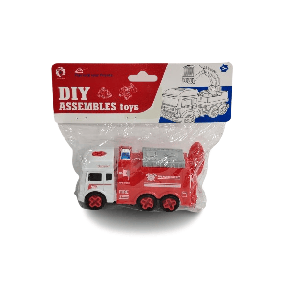 DIY Assemble Fire Truck – STEM Learning Construction Toy for Kids