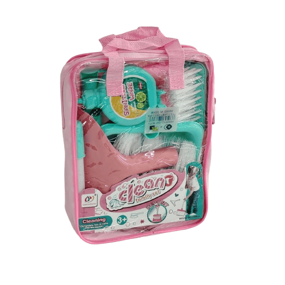 Little Helper Cleaning Playset – 6+ Piece Housekeeping Kit with Portable Carry Bag