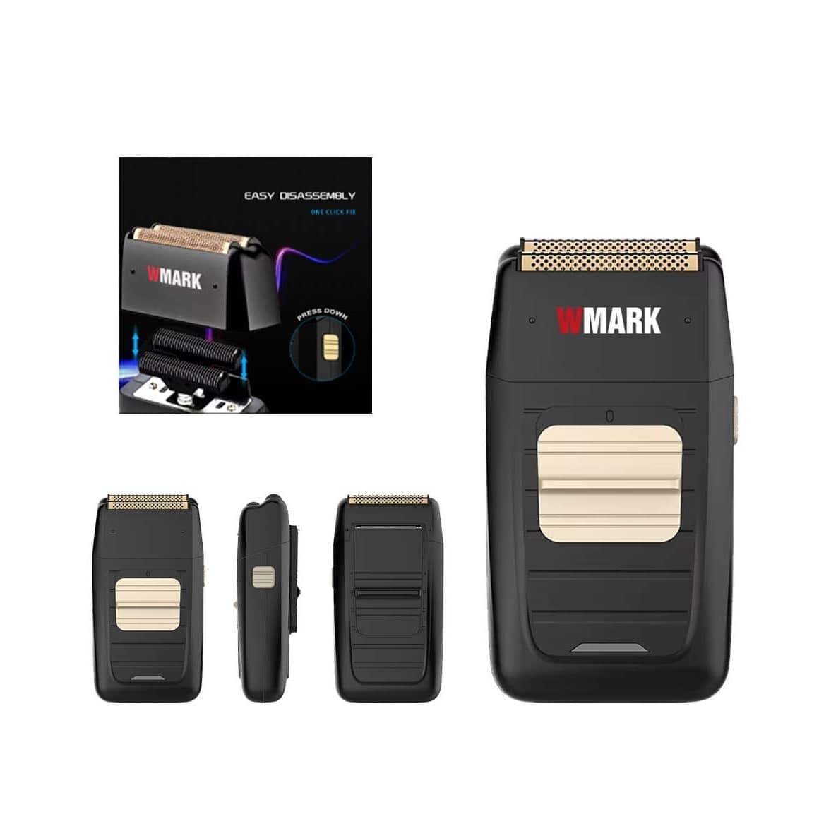 WMARK NG-991 Professional Electric Shaver – High-Speed Twin Blade Foil Shaver for Men
