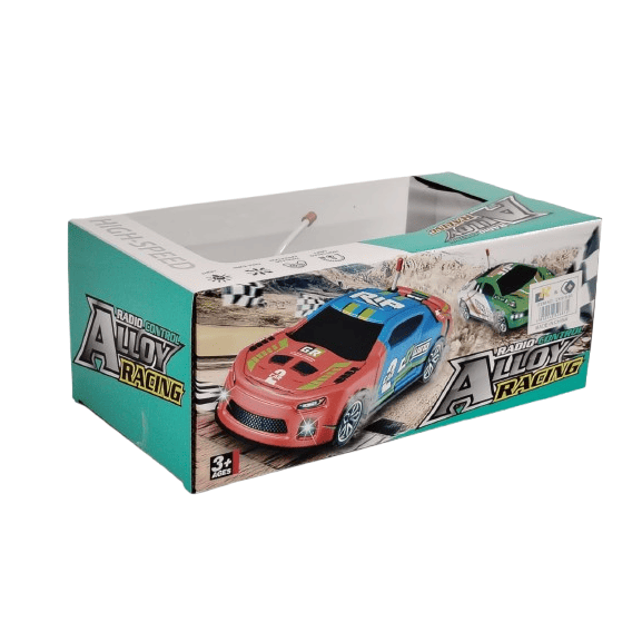 Radio Control Alloy Racing Car – High-Speed RC Vehicle with Die-Cast Metal Body & LED Lights