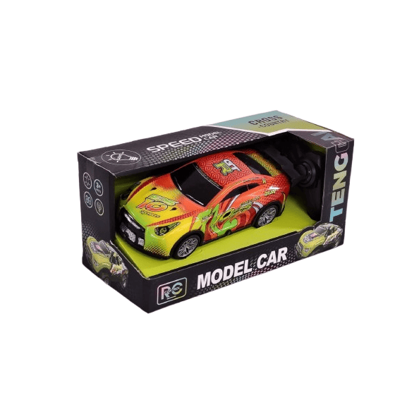 Speed Model RC Racing Car – High-Speed Radio Control Vehicle with Graffiti Graphics & LED Lights