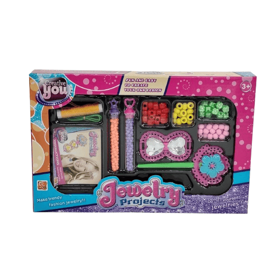 Creative You Jewelry Projects – DIY Fashion Accessories Kit with Multi-Colored Beads & Design Tools