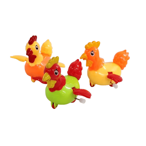 Colorful Wind-Up Jumping Chicken Set – Mechanical Hopping Hen Toys for Kids & Toddlers